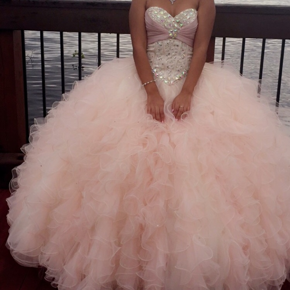 Light Pink Vizcaya Quinceanera dress